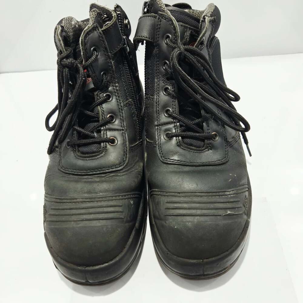 RockRooster Crisson Size 10.5 Black Leather Work Boots AK050BK